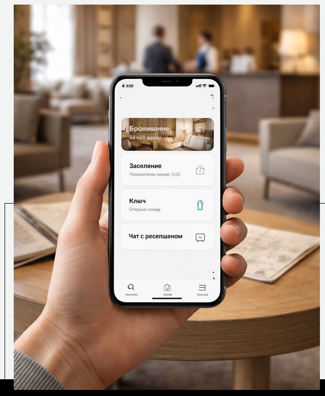 Мобильное приложение для гостей отеля в Донецке, управление сервисом